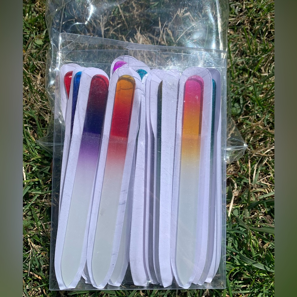 Glass nail files